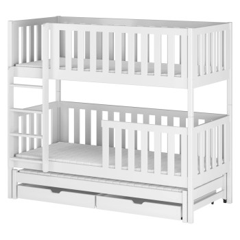 LEA 80x200 white bunk bed Lano Furniture
