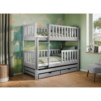 LEA 80x160 grey bunk bed Lano Furniture