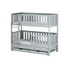 LEA 80x200 grey bunk bed Lano Furniture