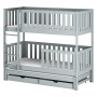 LEA 90x190 grey bunk bed Lano Furniture