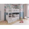 LEA 90x190 pine bunk bed Lano Furniture