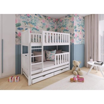 LEA 90x190 pine bunk bed Lano Furniture