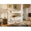 LUK 80x180 white bunk bed Lano Furniture