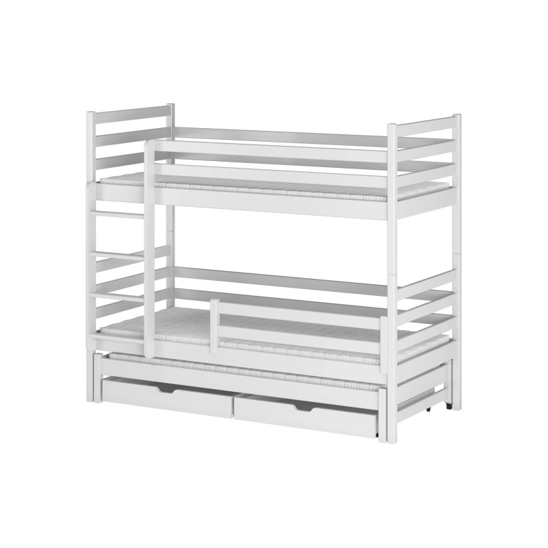 LUK 90x200 white bunk bed Lano Furniture