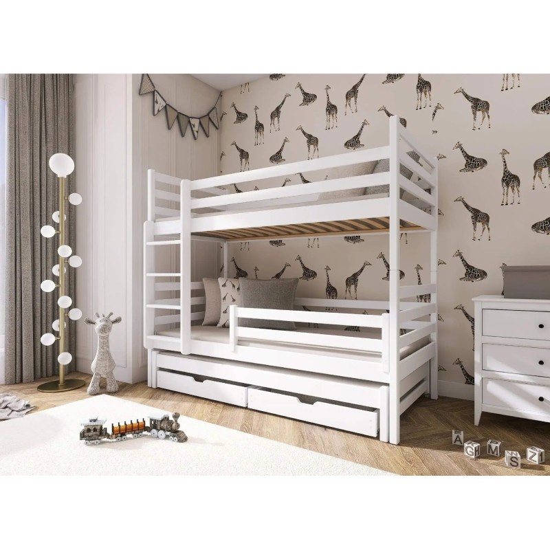 LUK 90x200 graphite bunk bed Lano Furniture