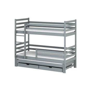 LUK 80x200 grey bunk bed Lano Furniture