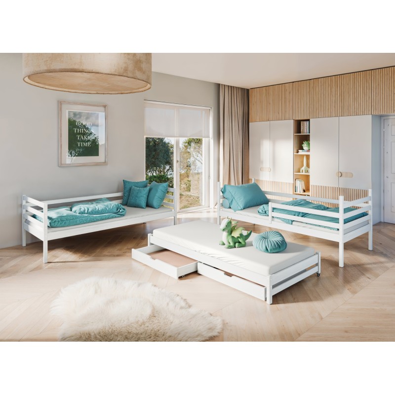 LUK 80x200 grey bunk bed Lano Furniture