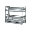 LUK 90x200 grey bunk bed Lano Furniture