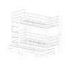 LUK 80x200 pine bunk bed Lano Furniture