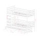 LUK 90x190 pine bunk bed Lano Furniture LUK 90x190 pine bunk bed Lano Furniture
