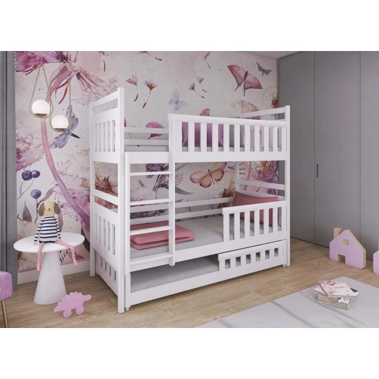 OLIWIA 80x200 white bunk bed Lano Furniture