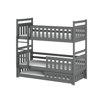 OLIWIA 80x180 graphite bunk bed Lano Furniture