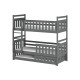 OLIWIA 80x200 graphite bunk bed Lano Furniture OLIWIA 80x200 graphite bunk bed Lano Furniture