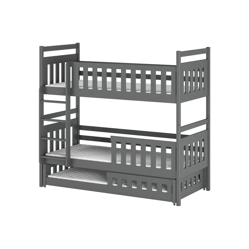 OLIWIA 90x190 graphite bunk bed Lano Furniture