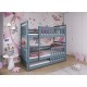 OLIWIA 90x200 grey bunk bed Lano Furniture