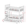 OLIWIA 90x190 pine bunk bed Lano Furniture