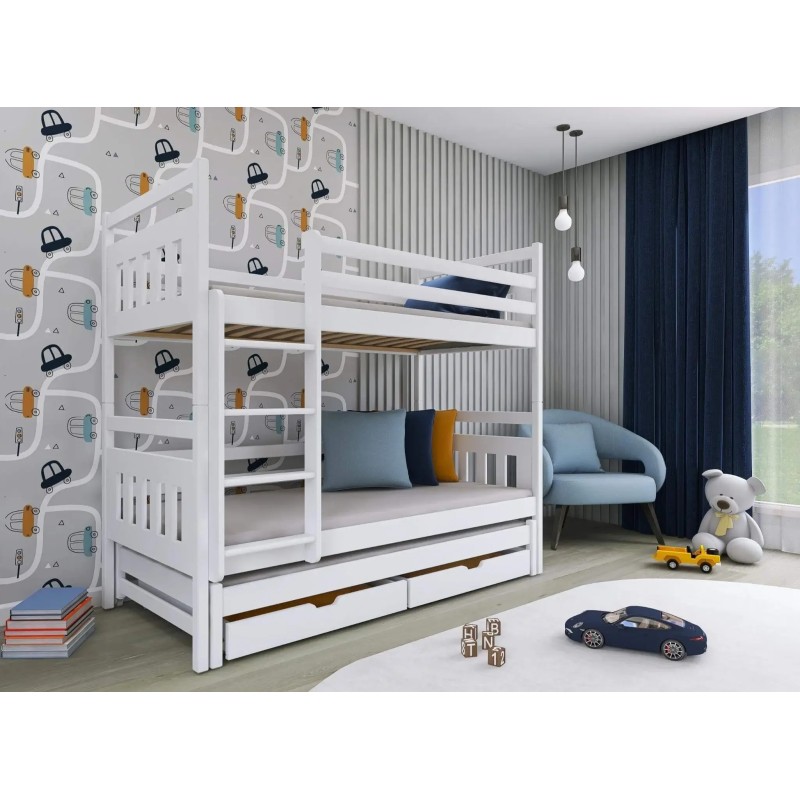 SEWERYN 80x180 white bunk bed Lano Furniture