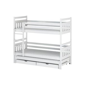 SEWERYN 90x190 white bunk bed Lano Furniture