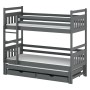 SEWERYN 80x160 graphite bunk bed Lano Furniture