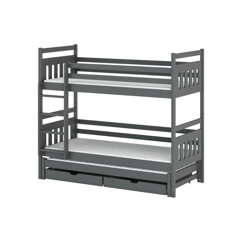 SEWERYN 90x190 graphite bunk bed Lano Furniture