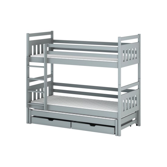 SEWERYN 80x160 grey bunk bed Lano Furniture