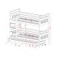 SEWERYN 80x160 grey bunk bed Lano Furniture
