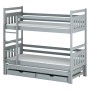 SEWERYN 80x180 grey bunk bed Lano Furniture