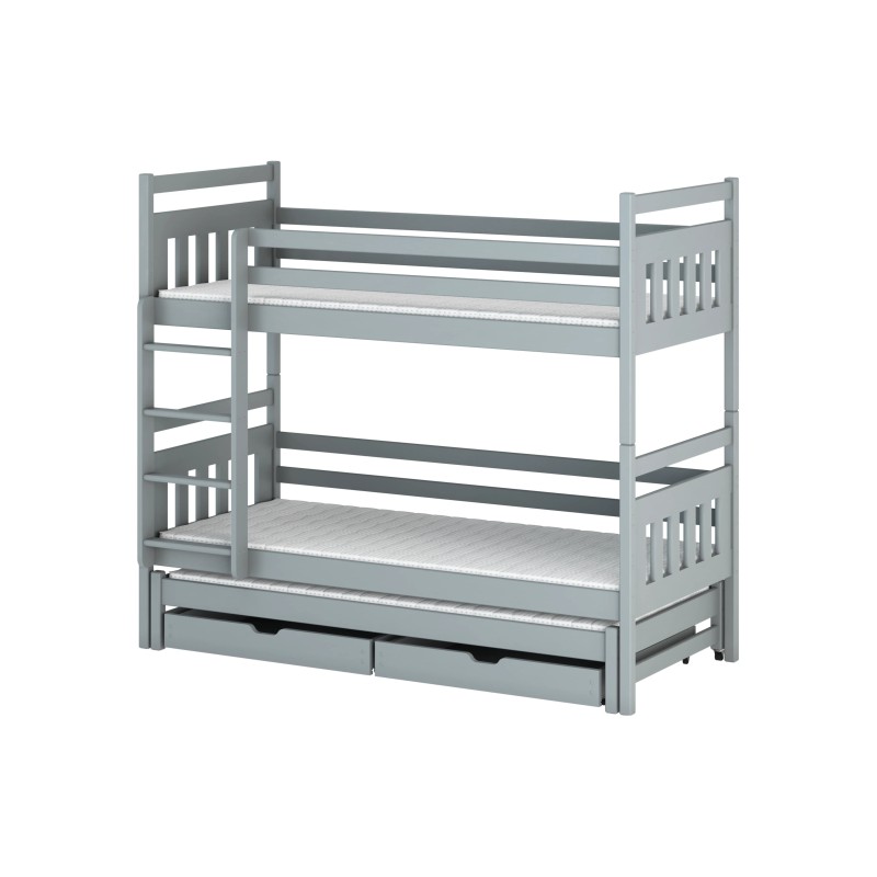 SEWERYN 80x200 grey bunk bed Lano Furniture