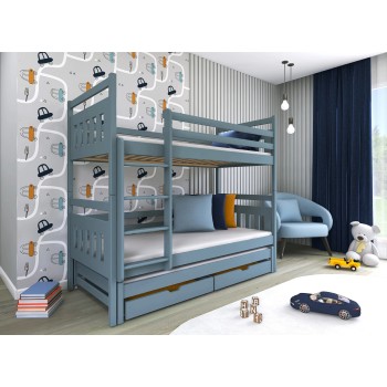 SEWERYN 80x200 grey bunk bed Lano Furniture
