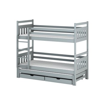 SEWERYN 90x190 grey bunk bed Lano Furniture