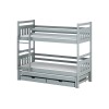 SEWERYN 90x200 grey bunk bed Lano Furniture