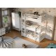 TED 80x180 white bunk bed Lano Furniture