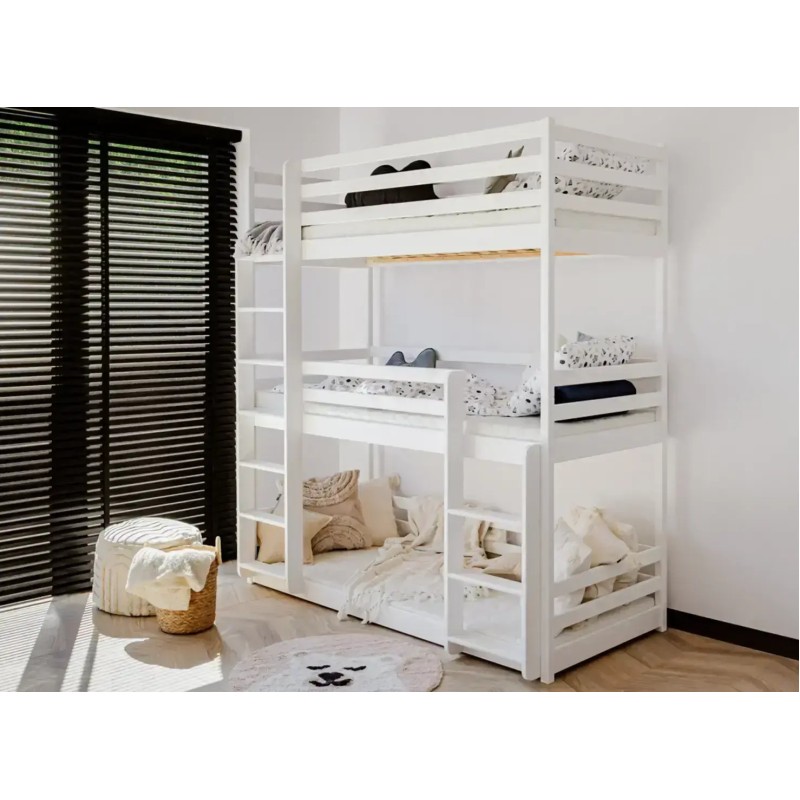 TED 80x180 white bunk bed Lano Furniture