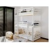 TED 80x200 white bunk bed Lano Furniture