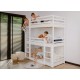 TED 80x200 white bunk bed Lano Furniture