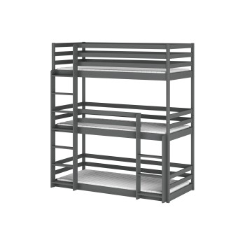 TED 90x190 graphite bunk bed Lano Furniture