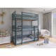 TED 90x190 grey bunk bed Lano Furniture
