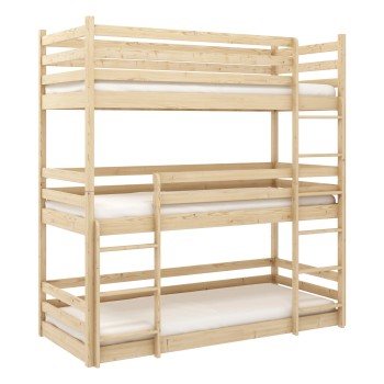 TED 80x200 pine bunk bed Lano Furniture