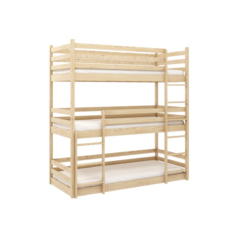 TED 90x200 pine bunk bed Lano Furniture