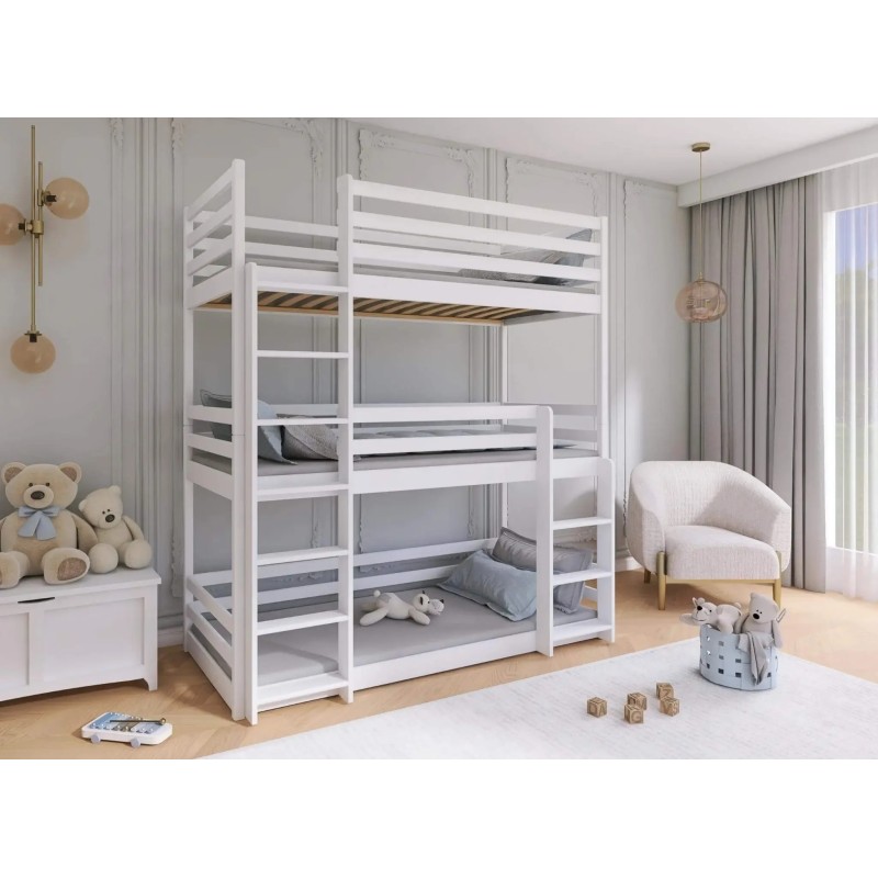 TED 90x200 pine bunk bed Lano Furniture