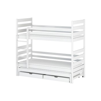 TOMI 80x180 white bunk bed Lano Furniture
