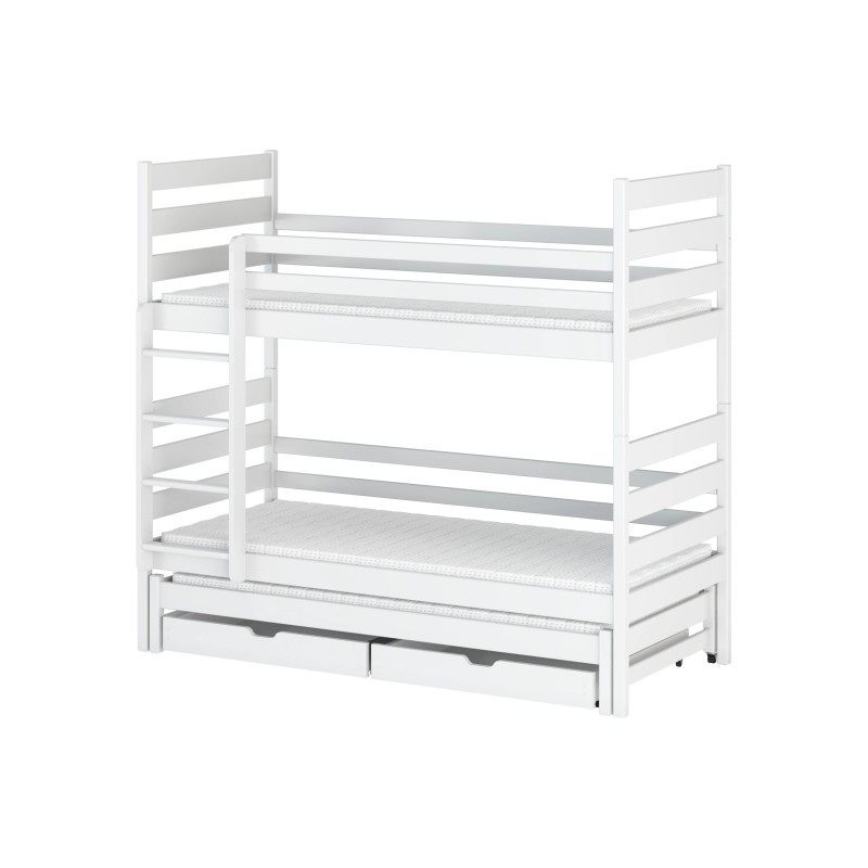 TOMI 80x180 white bunk bed Lano Furniture