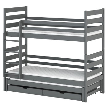 TOMI 80x160 graphite bunk bed Lano Furniture
