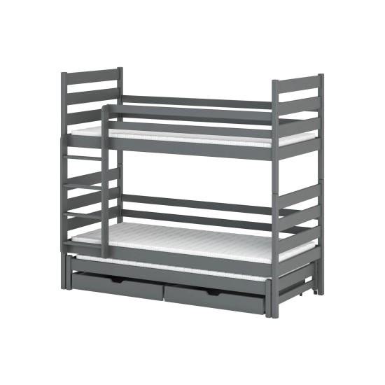 TOMI 80x200 graphite bunk bed Lano Furniture