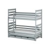 TOMI 80x160 grey bunk bed Lano Furniture