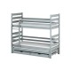 TOMI 80x200 grey bunk bed Lano Furniture