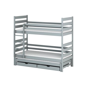 TOMI 90x190 grey bunk bed Lano Furniture