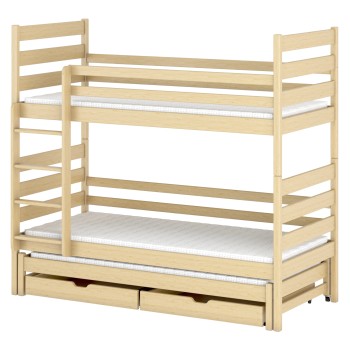 TOMI 80x160 pine bunk bed Lano Furniture