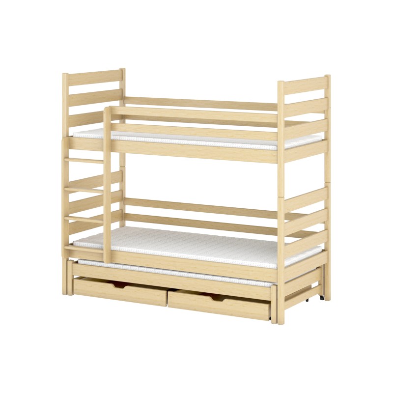 TOMI 90x200 pine bunk bed Lano Furniture