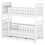 VIKI 80x200 white bunk bed Lano Furniture